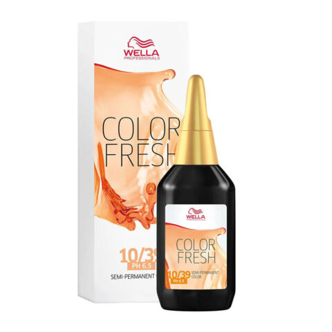 Wella Color Fresh Semi Permanent Colour 75m 10/39 Lightest Blonde Gold Cendre