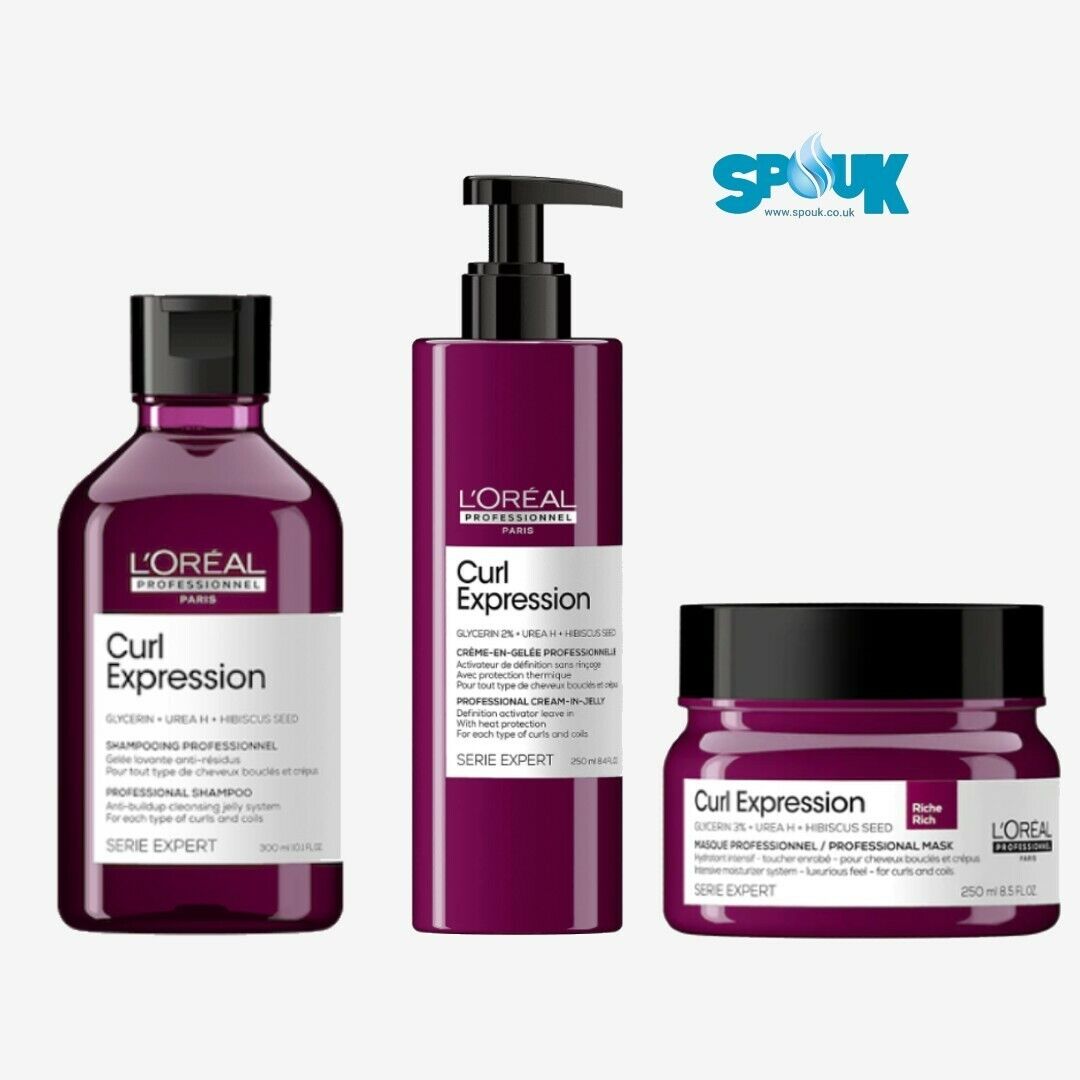 L'Oreal Curl Expression Trio- Shampoo 300 ml, Activator 250ml and Mask 250ml