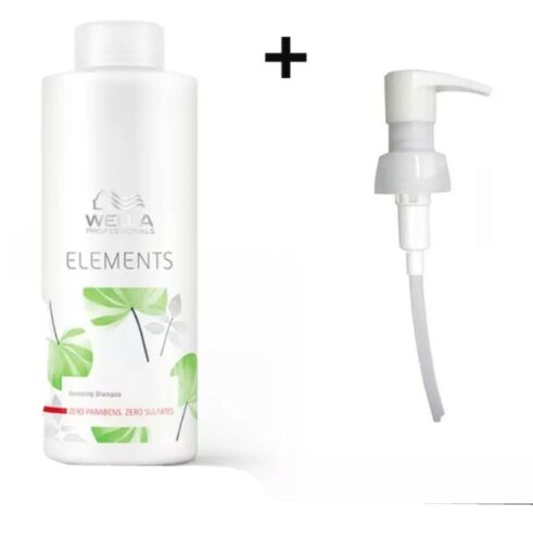 Wella Professionals Elements Shampoo 1000ml / 1 Litre with Pump FREE P&P