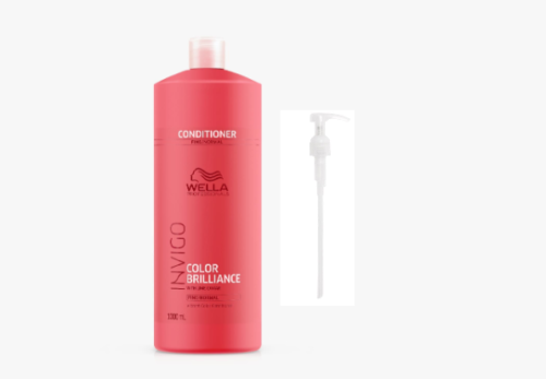 Wella Invigo Brilliance Conditioner Fine Normal Hair 1000ml + Pump