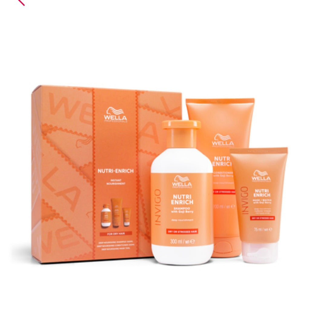 Wella Nutri Enrich Shampoo , Conditioner & Mask Gift set