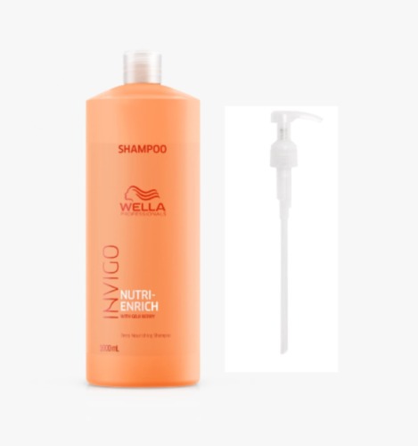 Wella Invigo Nutri-Enrich Deep Nourishing Shampoo 1000ml with Pump FREE P&P
