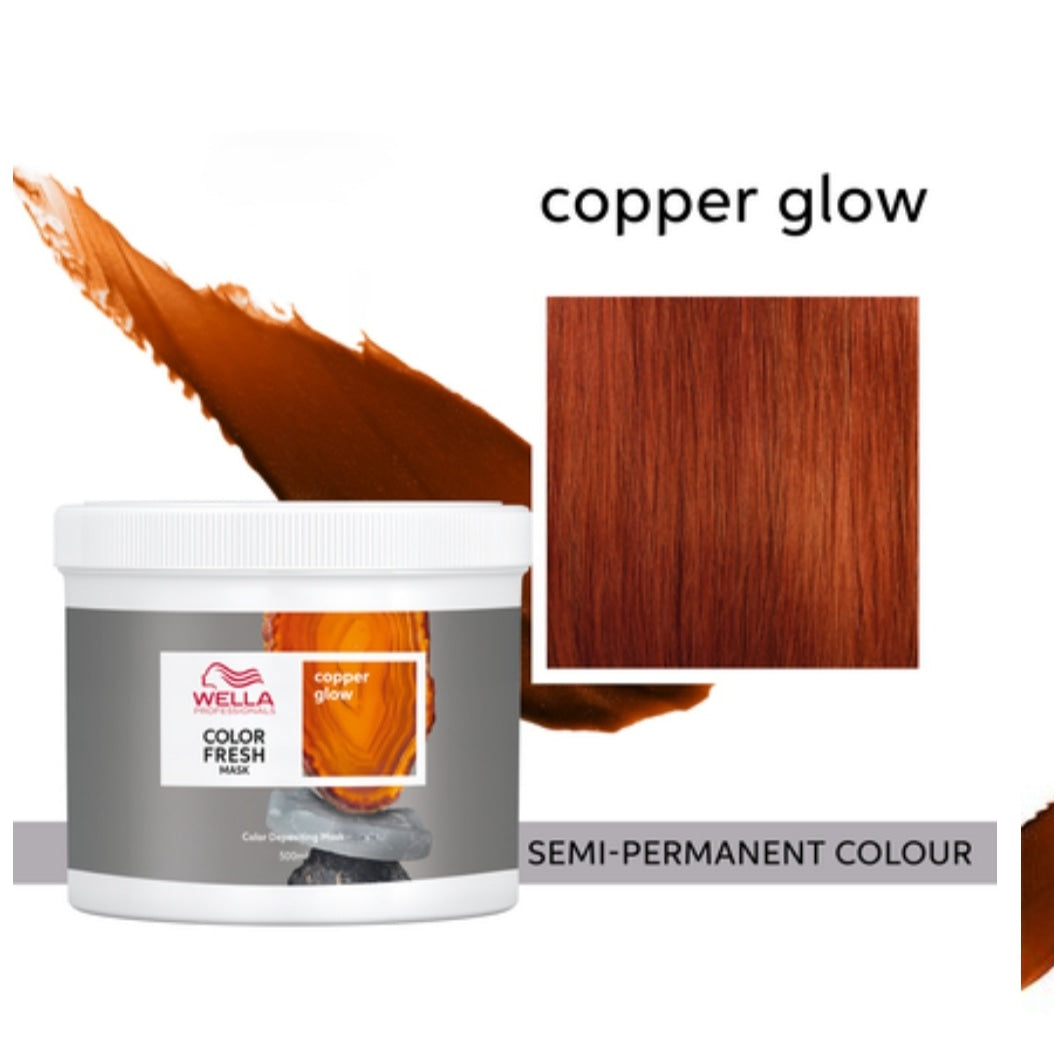 Wella Colour fresh Copper Glow mask 500ml & Pump – SALON PRODUCTS ONLINE