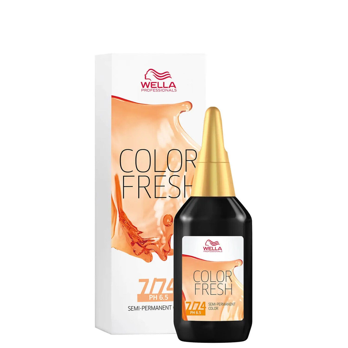 Wella Colour Fresh Semi Permanent Hair Dye 7/74Medium  Red Blonde