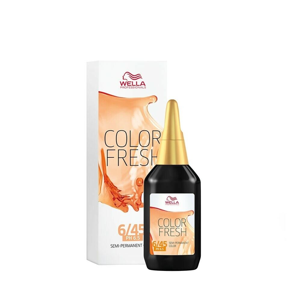 Wella Color Fresh Semi Permanent Colour 75m 6/45 Dark Red Mahogany blonde