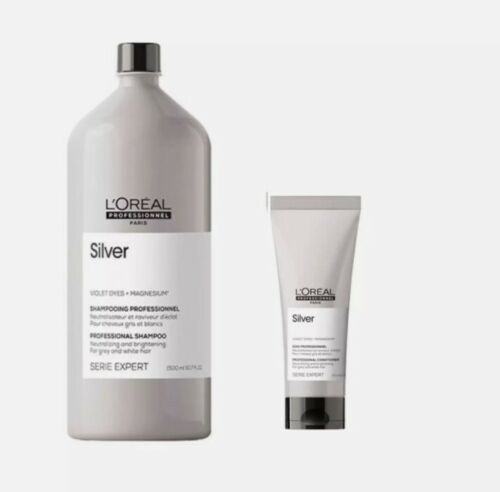L'Oreal Serie Expert Silver 1500ml with pump and 200ml Duo